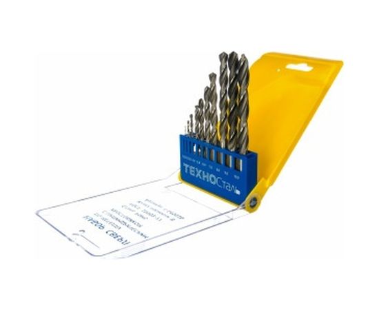 Набор сверл по металлу (10 шт; от 1 до 10 мм) Техносталь t145010 – изображение 2