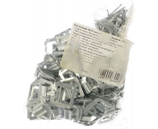 Кляймер СИБРТЕХ №3,5 оцинкованный с гвоздями, 100шт 465735 – изображение 2