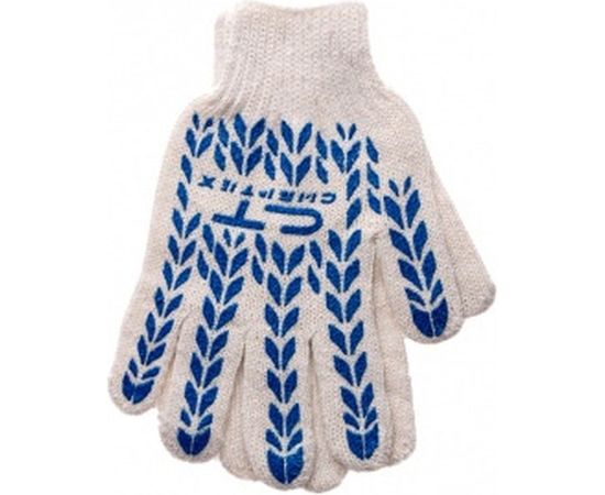 Перчатки х/б с ПВХ-покрытием "Протектор" 7 класс СИБРТЕХ 67704 – изображение 4