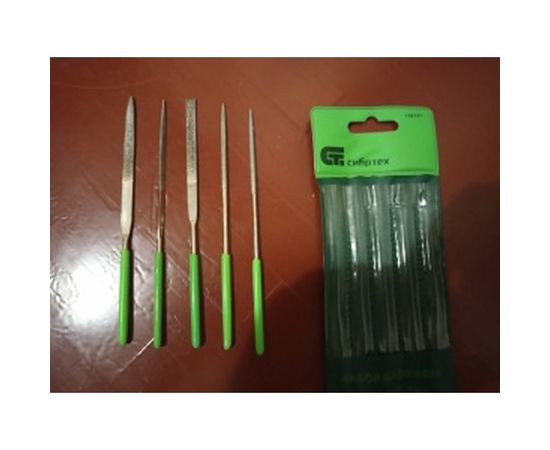 Набор алмазных надфилей 140х50х3, 5шт СИБРТЕХ 158307 – изображение 4