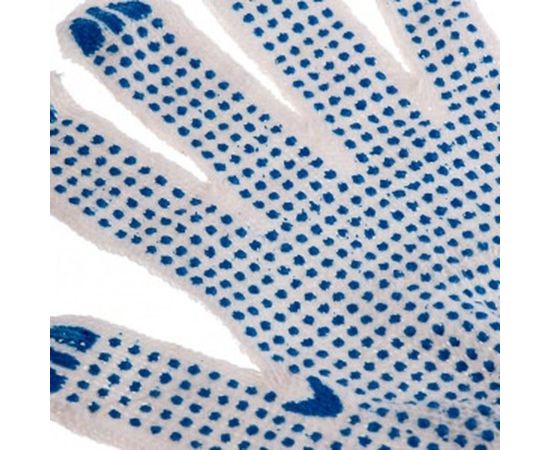 Перчатки Россия х/б, ПВХ точка, 6 пар в упаковке 67717 – изображение 5