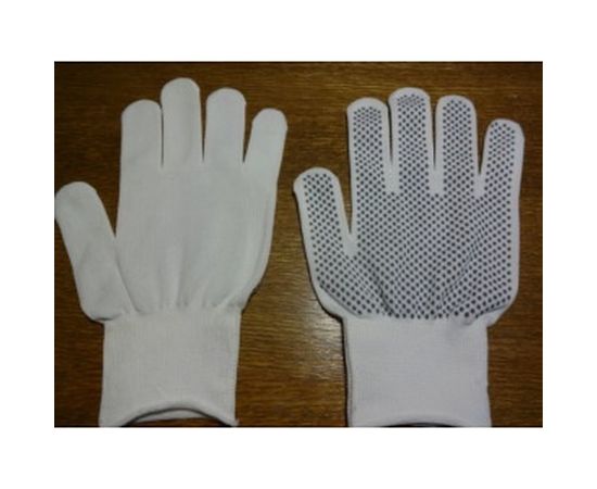 Перчатки Россия нейлон, ПВХ точка, 13 класс, белые, XL 67847 – изображение 5