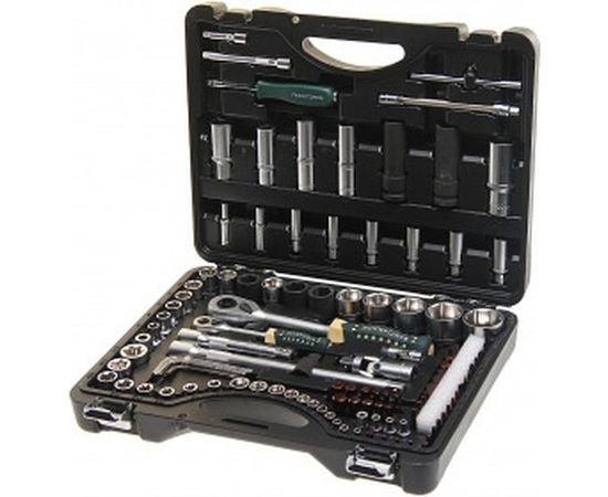 Набор торцевых головок и вставок 1/2 &amp; 1/4DR 6-гранных ROCKFORCE RF-41082-5-PREMIUM 108+6 