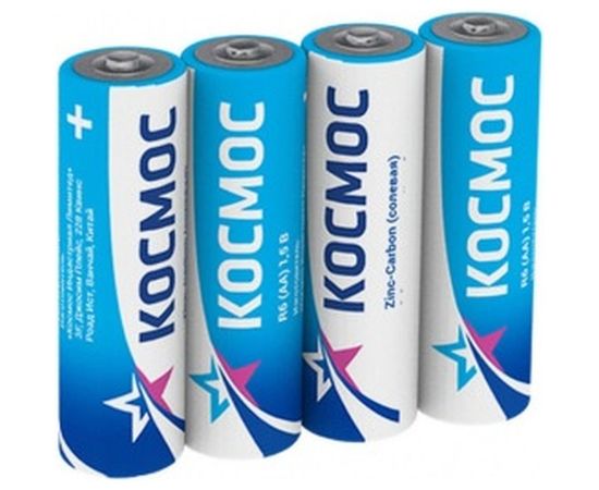 Батарейка пальчиковая S R6S 4шт КОСМОС KOCR6 