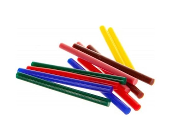 Клей для клеевого пистолета цветной (12 шт; 7х100 мм; 6 цветов) ПРАКТИКА 641-671 