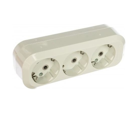 Розеточная колодка TDM 3 гнезда 16А белая SQ1806-0013 
