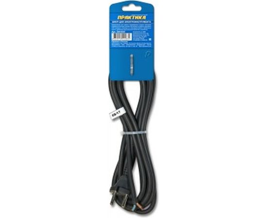 Сетевой шнур ПРАКТИКА ПГА-ВП 2х1,5 4 метра 244-834 