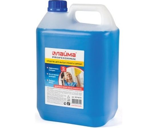 Средство для мытья стекол и зеркал ЛАЙМА PROFESSIONAL 5 л 601610 