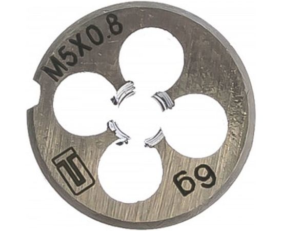 Плашка М5 х 0,8 мм СИБРТЕХ 77013 – изображение 2