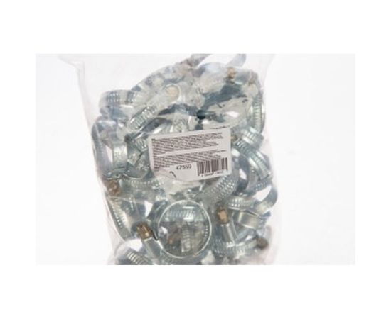 Металлический хомут СИБРТЕХ 20-32 мм 50 шт ширина 9 мм 47559 – изображение 2