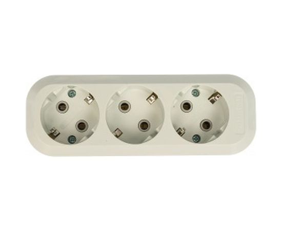 Розеточная колодка TDM 3 гнезда 16А белая SQ1806-0013 – изображение 2