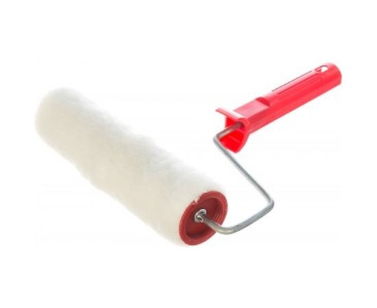 Валик в сборе 200мм, D 48мм, D ручки 6мм, крепление шплинтом СИБРТЕХ Искусственный мех 80153 – изображение 2