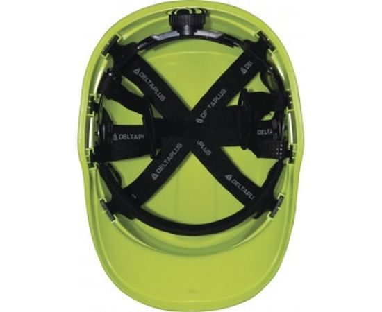 Защитная каска из ABS Delta Plus BASEBALL DIAMOND V UP лимонного цвета DIAM5UPJAFL – изображение 2