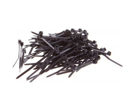 Нейлоновые стяжки FORTISFLEX КСС 3х60 черный 100 штук 57872 – изображение 2