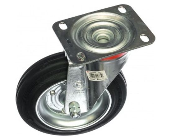 Колесо с вращающейся опорой и пластиной крепления (200 мм; 230 кг) Tellure rota 535106 – изображение 3