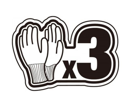 Трикотажные антипорезные перчатки Delta Plus р. 10, 3 пары VECUT44GRG310 – изображение 3