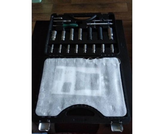 Набор торцевых головок и вставок 1/2 &amp; 1/4DR 6-гранных ROCKFORCE RF-41082-5-PREMIUM 108+6 – изображение 8