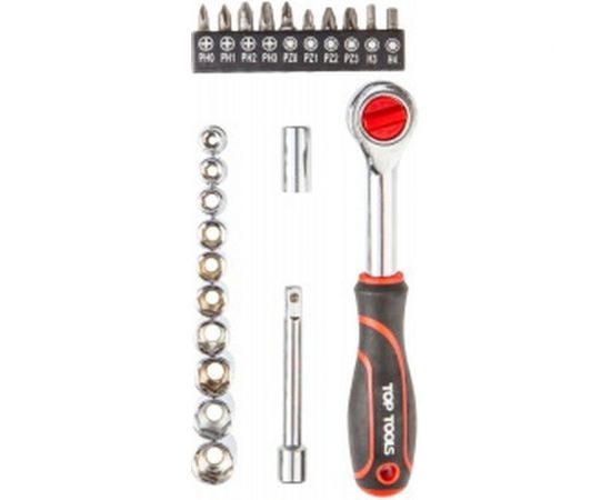 Набор торцевых ключей, 1/4, 23 шт. Top Tools 38D505 