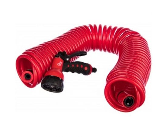 Многофункциональный пистолет-спринклер с 15-миллиметровым спиральным шлангом Top Tools 15A711 