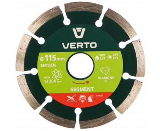 Диск алмазный сегментный (115x22.2 мм) VERTO 61H2S1 