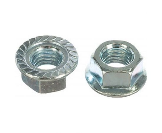 Самостопорящаяся гайка с фланцем Метизный двор M10 DIN 6923, 100 шт. 4607159067722 