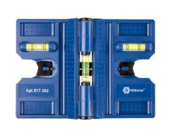 Строительный угловой уровень, 4 магнита КОБАЛЬТ 917-392 