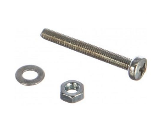 Пакет винт п/ц с гайкой и шайбой Метизный двор цинк м3х25мм 40 шт. 4607173901873 