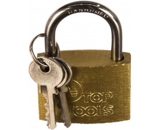 Висячий замок 50 мм, 2 ключа Top Tools 90U272 