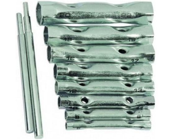 Набор торцевых ключей-трубок Hobbi 6х22 мм, 2 воротка, сталь, 10шт 43-2-710 