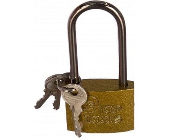 Висячий замок (длинная дужка, 50 мм, 2 ключа) Top Tools 90U281 