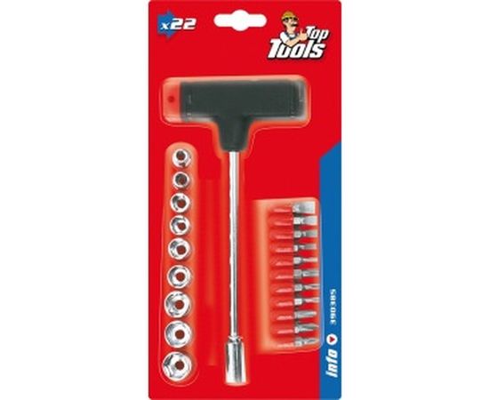 Набор насадок и сменных головок с держателем Top Tools 21шт. 39D385 – изображение 2