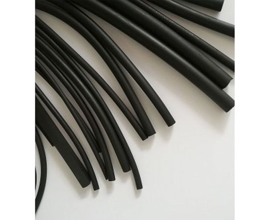 Набор термоусадочных трубок STEKKER N9 длина 10 см., коэф. усадки 3:1, черный, HSTGS3 32770 – изображение 2