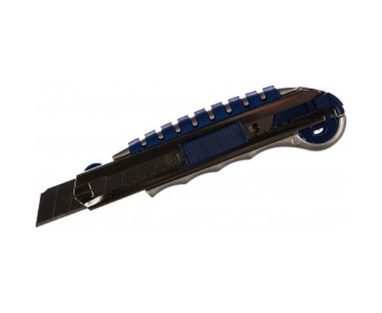 Технический нож, лезвия 18мм 6шт, металлический корпус, автостоп, доп.фиксатор КОБАЛЬТ 242-113 – изображение 2