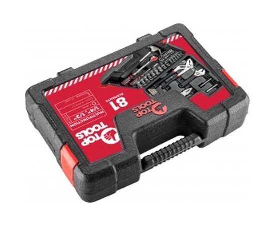 Набор инструментов 1/4, 1/2, 81 шт. Top Tools 38D510 – изображение 2