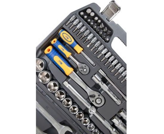 Набор инструмента 1/2 Dr и 1/4 Dr 82 предмета KRAFT KT 700305 – изображение 3