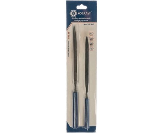 Набор полукруглых надфилей (№ 1, 140х3, 160х4 мм, блистер) КОБАЛЬТ 247-842 – изображение 3