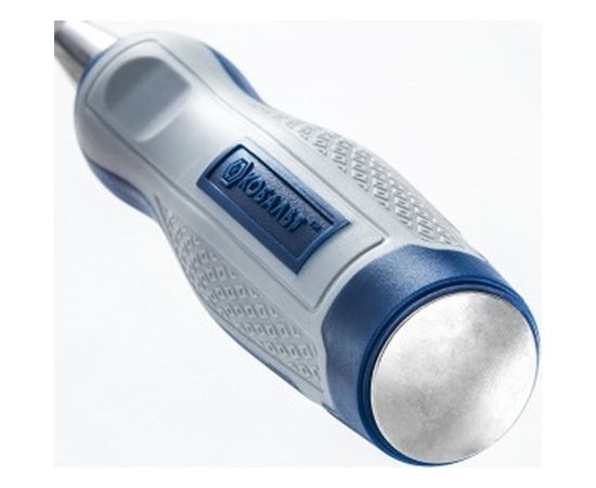 Плоская стамеска 32х140мм, CR-V, двухкомпонентная рукоятка КОБАЛЬТ 245-633 – изображение 4