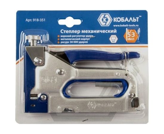 Механический степлер, скобы 4-14 мм, тип 53 КОБАЛЬТ 918-351 – изображение 4