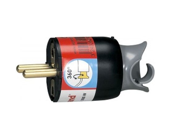 Вилка Legrand 2К+З черная 50173 