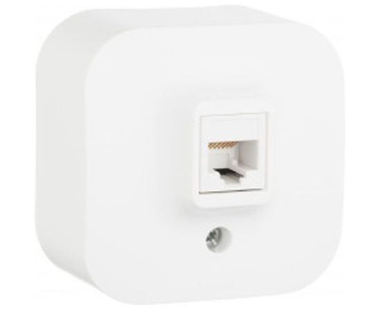 Информационная розетка Legrand 1-м ОП Quteo RJ45 CAT.5E UTP белая Leg 782224 255255 