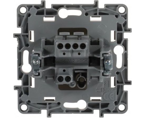 Механизм выключателя Legrand 1-клавишный СП Etika 10АX безвинтовые зажимы слоновая кость Leg 672301 