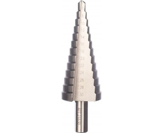 Сверло ступенчатое (6-30 мм; 13 ступеней; шаг 2 мм; ход 4.5 мм) по металлу Энкор 21630 