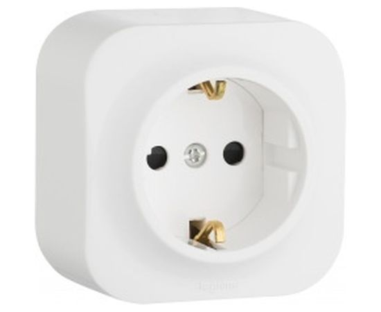 Розетка Legrand 2К+З шторки, белый 782220 