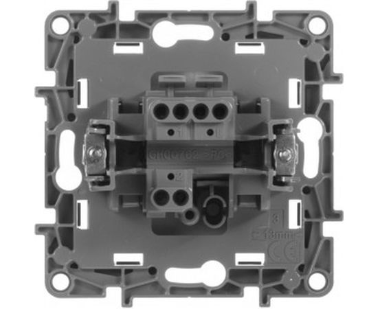 Механизм выключателя Legrand 1-клавишный СП Etika 10АX безвинтовые зажимы антрацит Leg 672601 