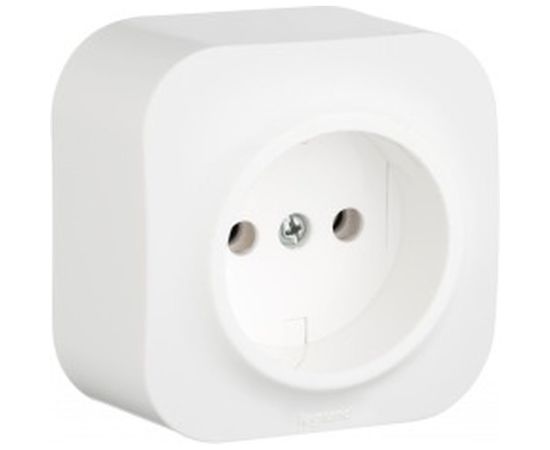 Розетка Legrand 2К без шторок, белая 782210 