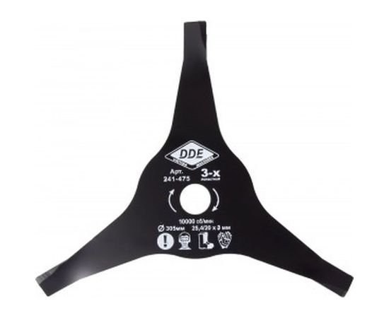 Диск AIR-CUT (305х25.4/20 мм; 3-х лопастной) для триммеров DDE 241-475 