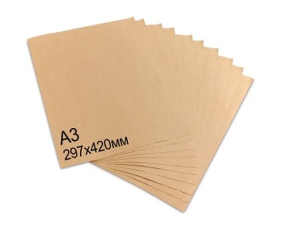 Крафт-бумага в листах А2 BRAUBERG 420 х 594 мм, плотность 78 г/м2, 100 листов 440150 