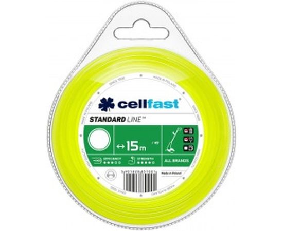 Леска для триммеров (круг 1,6 мм, 15 м) Cellfast 35-002 