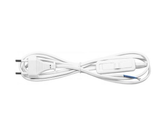 Сетевой шнур FERON с выключателем, 230V 1.9м белый, KF-HK-1 23048 