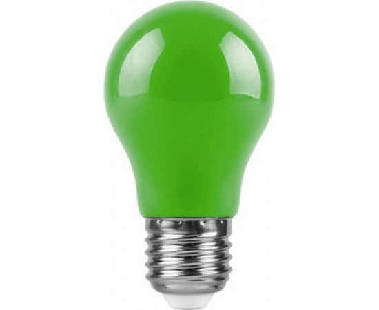 Светодиодная лампа FERON 3W 230V E27 зеленый, LB-375 25922 